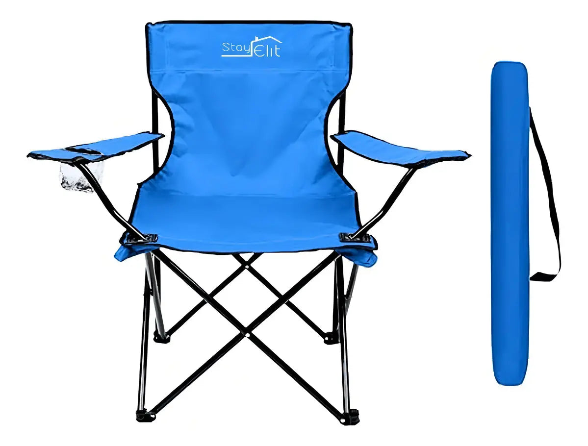 Silla Plegable Con Soporte Para Brazo Camping