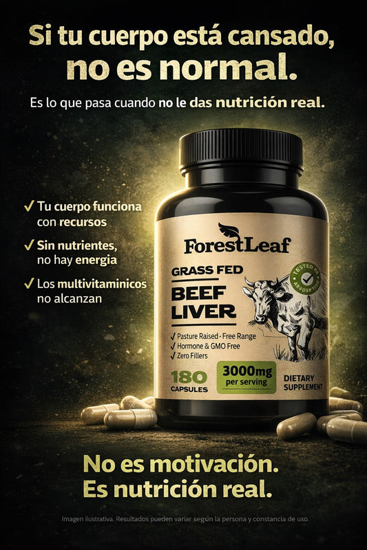 Beef Liver de ForestLeaf| Cápsulas de órganos de Res Importado
