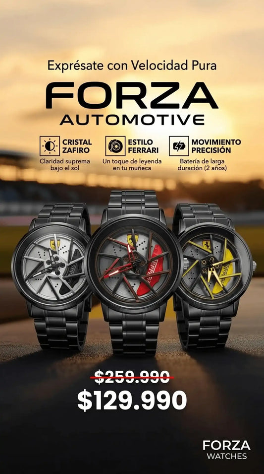 LUJO, VELOCIDAD Y EXCLUSIVIDAD | RELOJ CON RIN GIRATORIO | EDICIÓN LIMITADA | CABALLO EXCLUSIVO